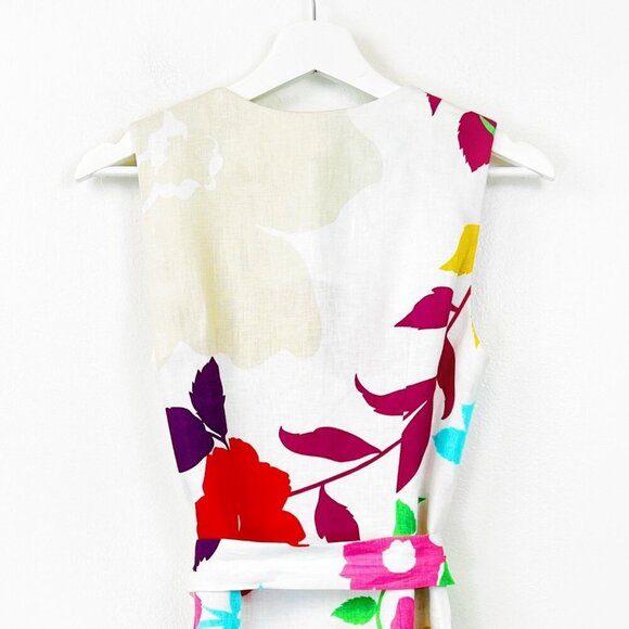 NWT Hobbs Daria Floral Linen Dress SIze US 4 - Picture 6 of 12